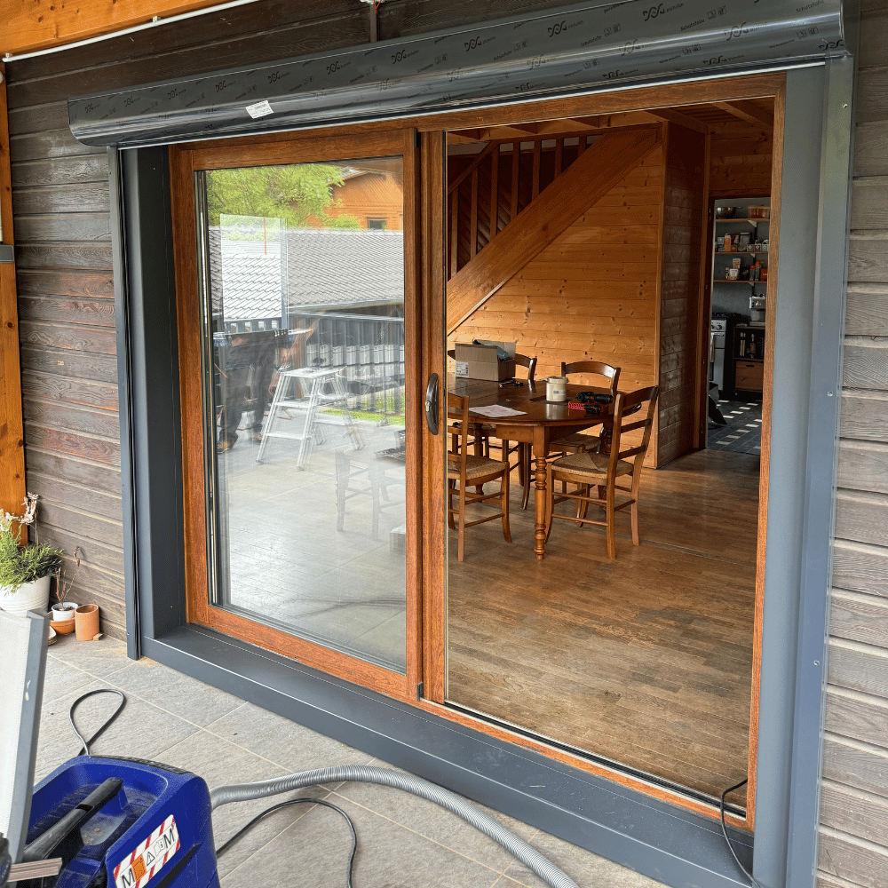 Porte fenetre coulissante Rochette