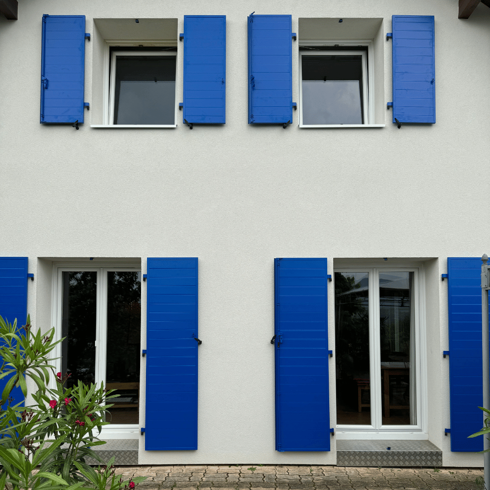 Volets Battants Alu Bleu Fenetres
