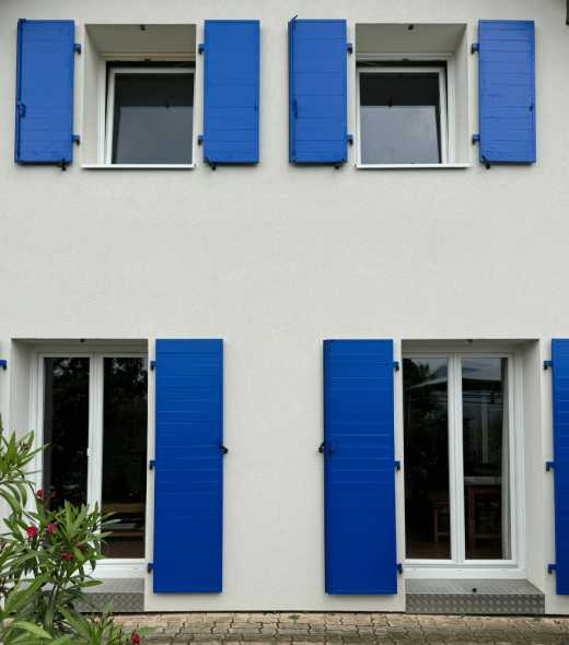 Volets Battants Alu Bleu Fenetres